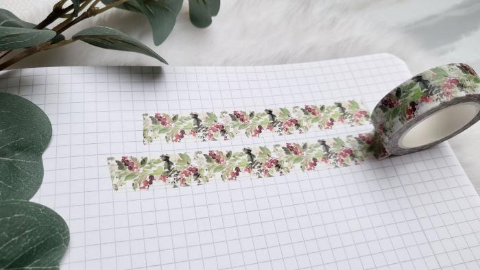 Washi Tape Zweige und Beeren